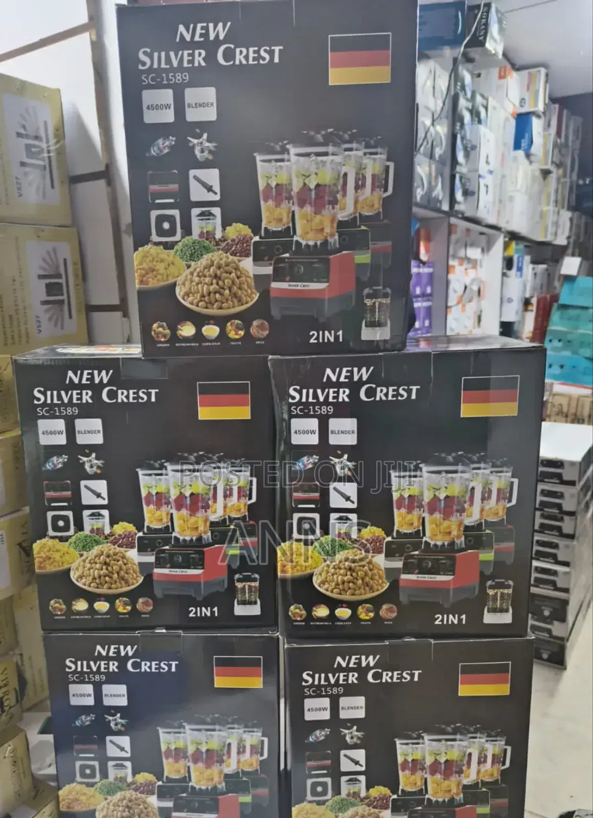 2 in 1 Silver Crest Heavy Duty Commercial Blender Instock .