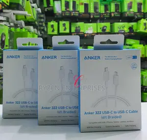 Anker 60w 6ft 322 Usb-c To Usb-c Cable Braided