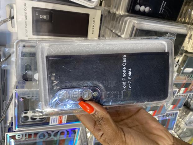 Elawer Samsung Galaxy Z Fold4 Leather Cover, Protective - main view