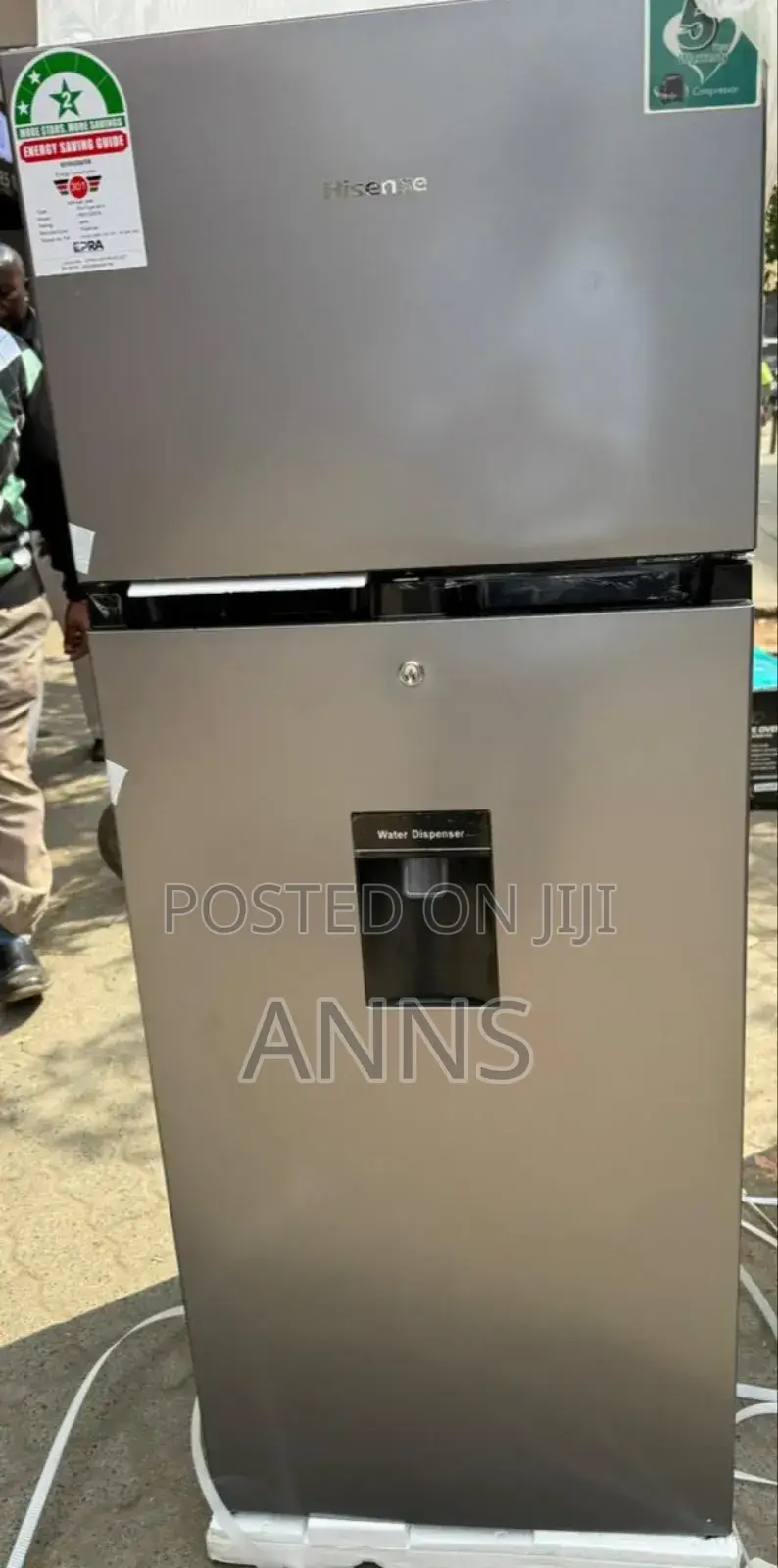 Hisense Douuble Door Refrigerator With Water Dispenser