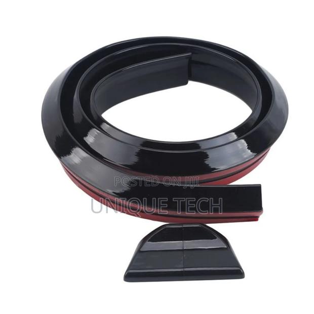 Universal Black Rubber Rear Spoiler Lip Guard for Vehicles