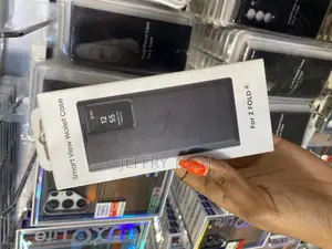 Gxmeuie Samsung Galaxy Z Fold4 Clear View Mirror Flip Cover