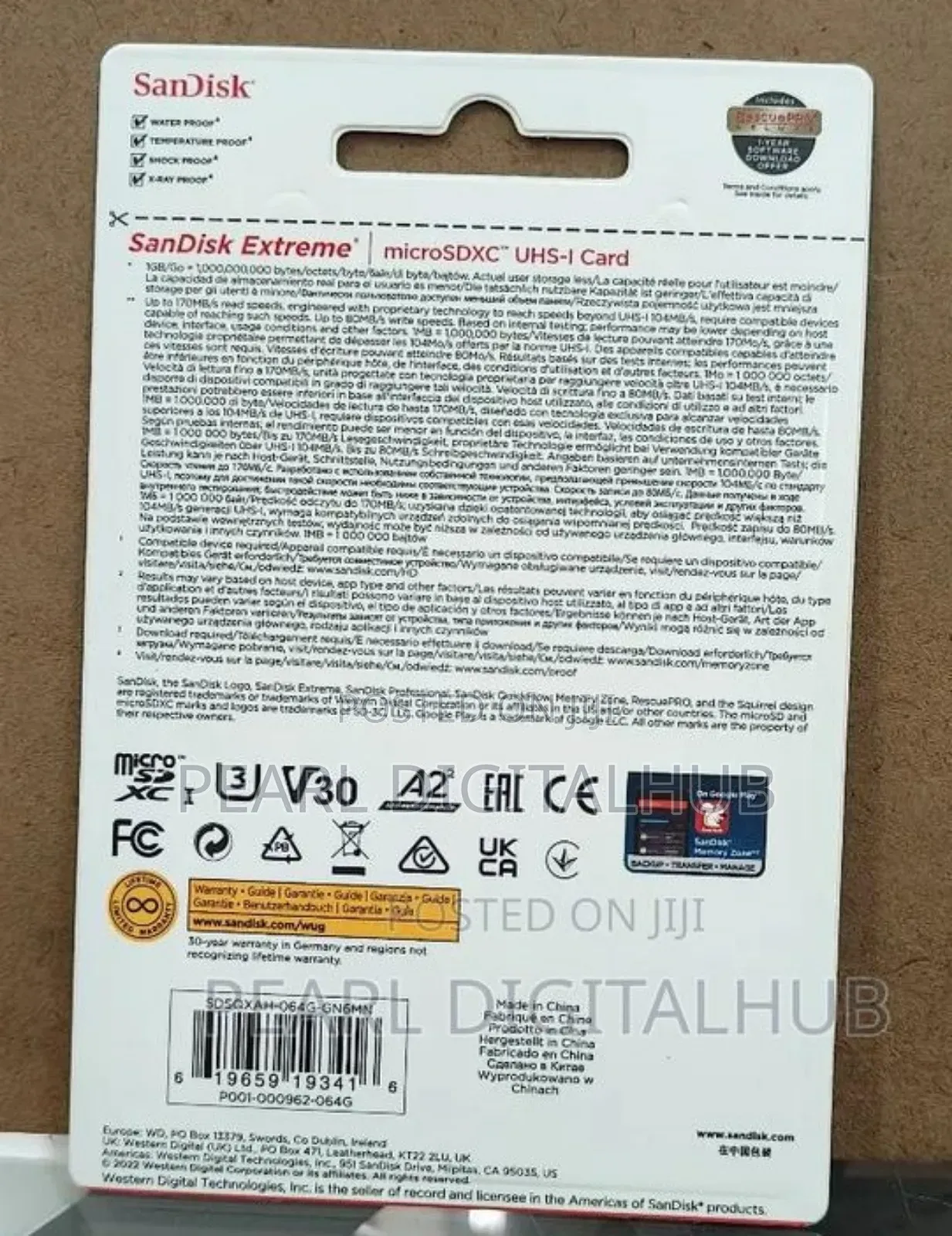 Extreme Pro Micro Sd 64gb /170mbs Sandisk