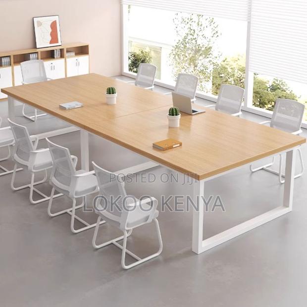 Office Table : Oversized Wooden Boardroom Table