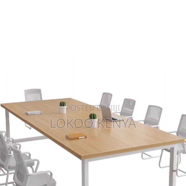 Office Table : Oversized Wooden Boardroom Table - thumbnail 3