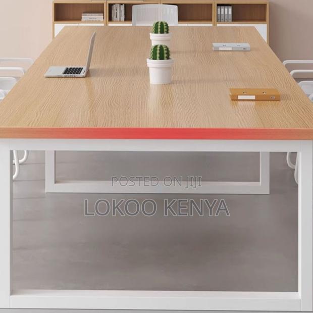 Office Table : Oversized Wooden Boardroom Table - thumbnail 4
