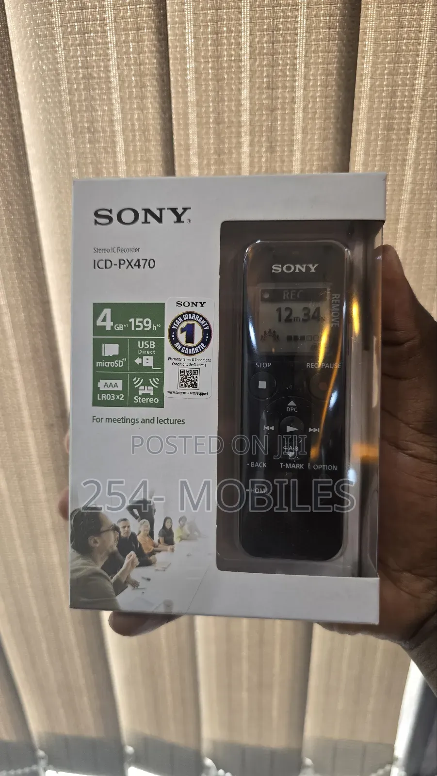 Sony Icd-Px470 Digital Voice Recorder With Usb