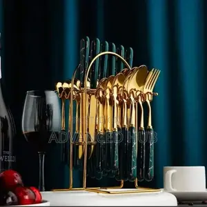 24pc Gold Cutlery Set