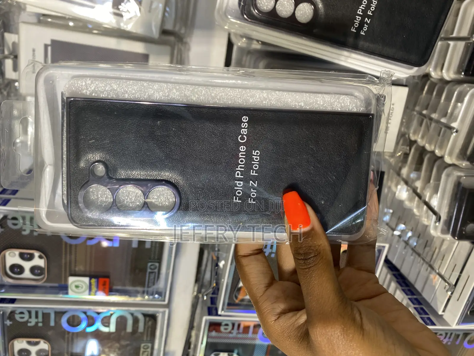 Gxmeuie Samsung Galaxy Z Fold5 Flip Leather Cover