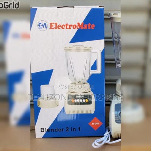 Electromate 2-in-1 Blender With Stainless Steel Blades