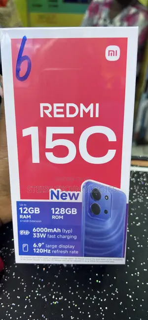 New Xiaomi Redmi 15C 4G 128 GB Black