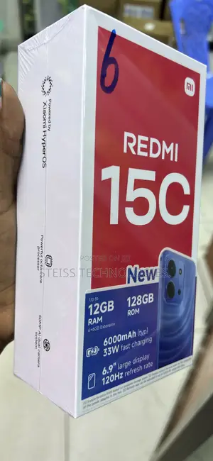 New Xiaomi Redmi 15C 4G 128 GB Black