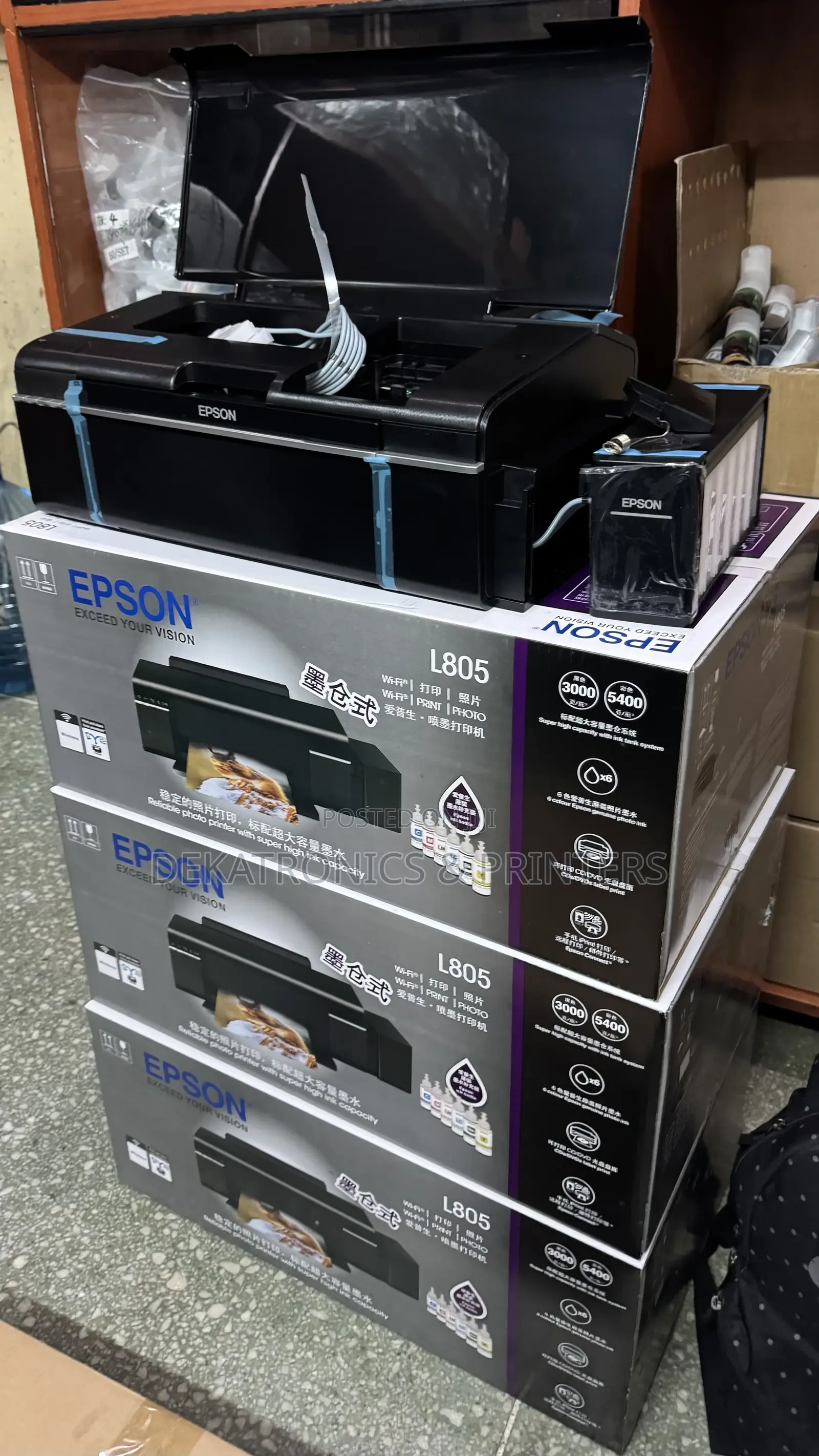 A4 Size Epson L805 Converted to DTF No Cut Printer
