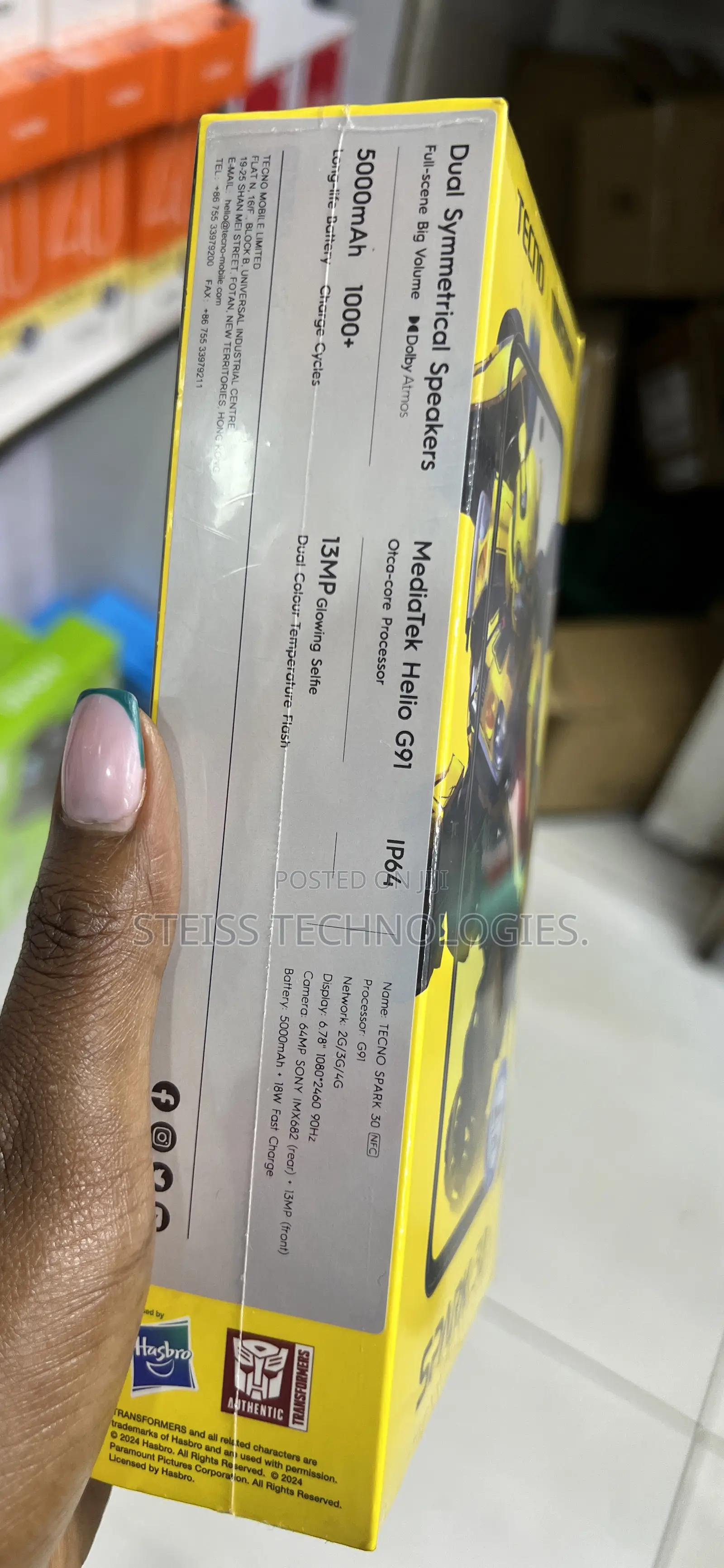 New Tecno Spark 30 128 GB Black