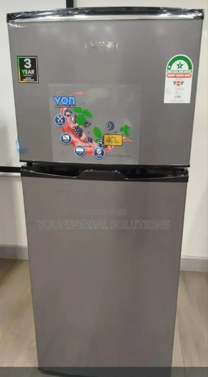 Von 175 Litres Double Door Refrigerator
