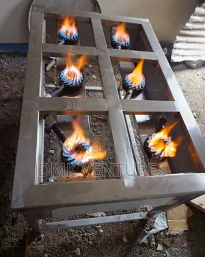 Perfect at Work Stainless Six Burner Gas Cooker/Jiko