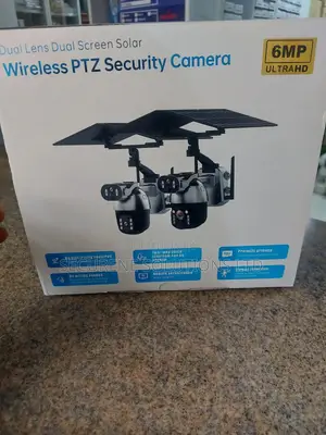 Dual Lens Dual Screen Solar Wireless PTZ / Ubox Solar Camera.