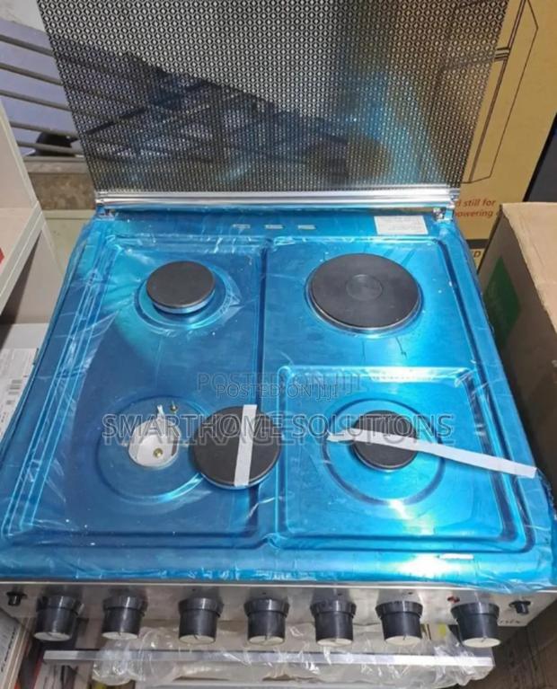 With Electric Plate- Synix 3+1 Electric Oven Standing Cooker - main view