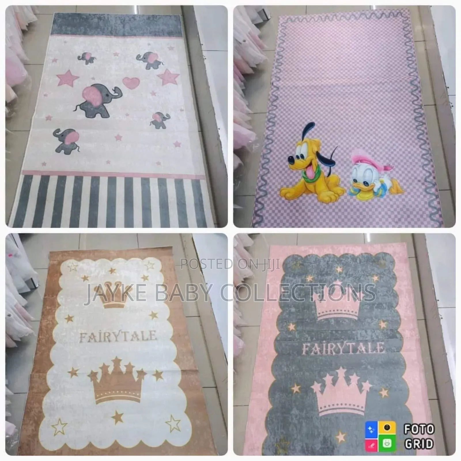 Kids Bedroom Nursery Rug 160x100cm Non-Slip