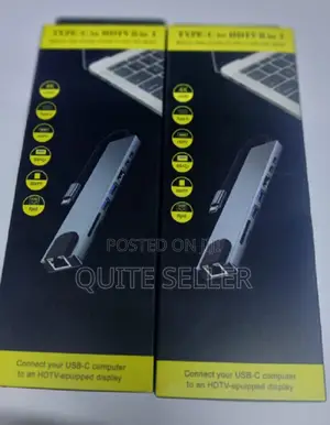 8 in 1 87w Type-C to Pd+Usb3.0x2+Sd+Tf+Hdmi - Compatible With 1080p