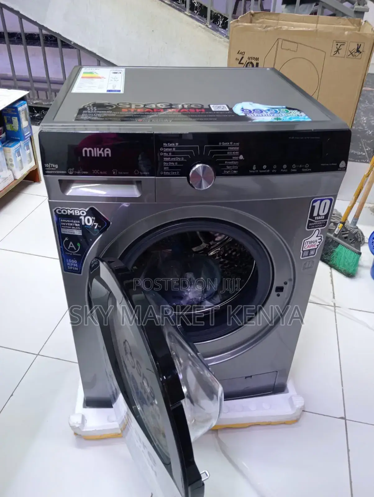 Mika Washing Machine 10/7 Kg Washer and Dryer Combo Fully Automatic