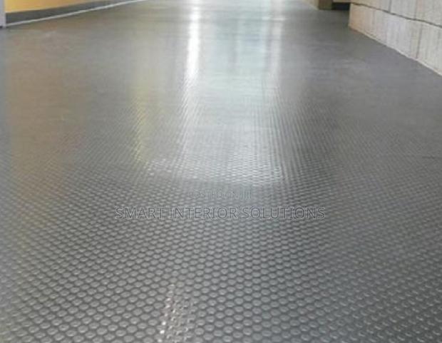 Grey Quality Coin Carpet - main view