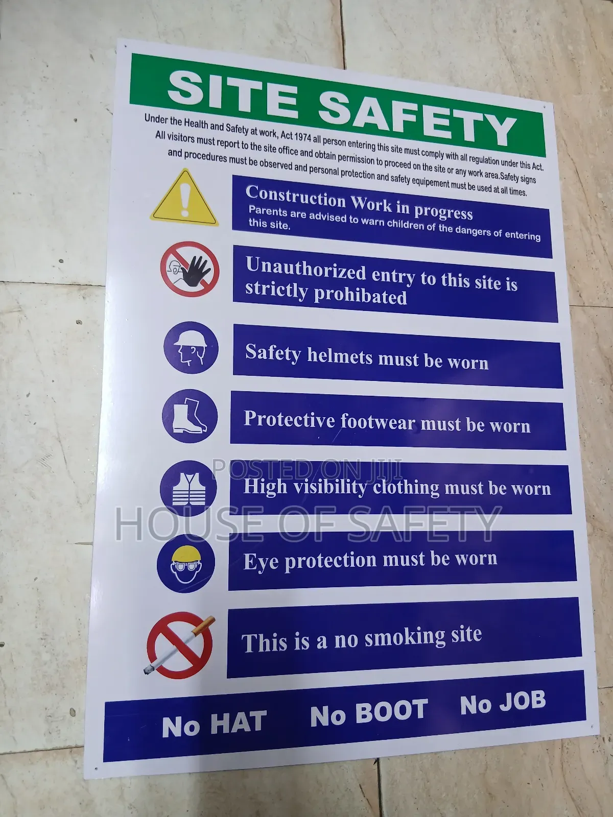 Large Safety Signages