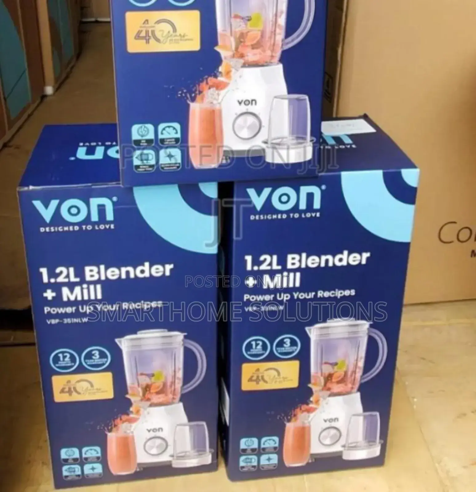 Restocked Von 1.2l With Warranty Blender