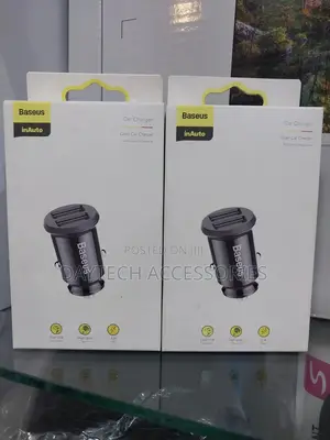 Baseus Grain Car Charger 1 Mini Charger Car 2x Usb-a 3.1a - Black