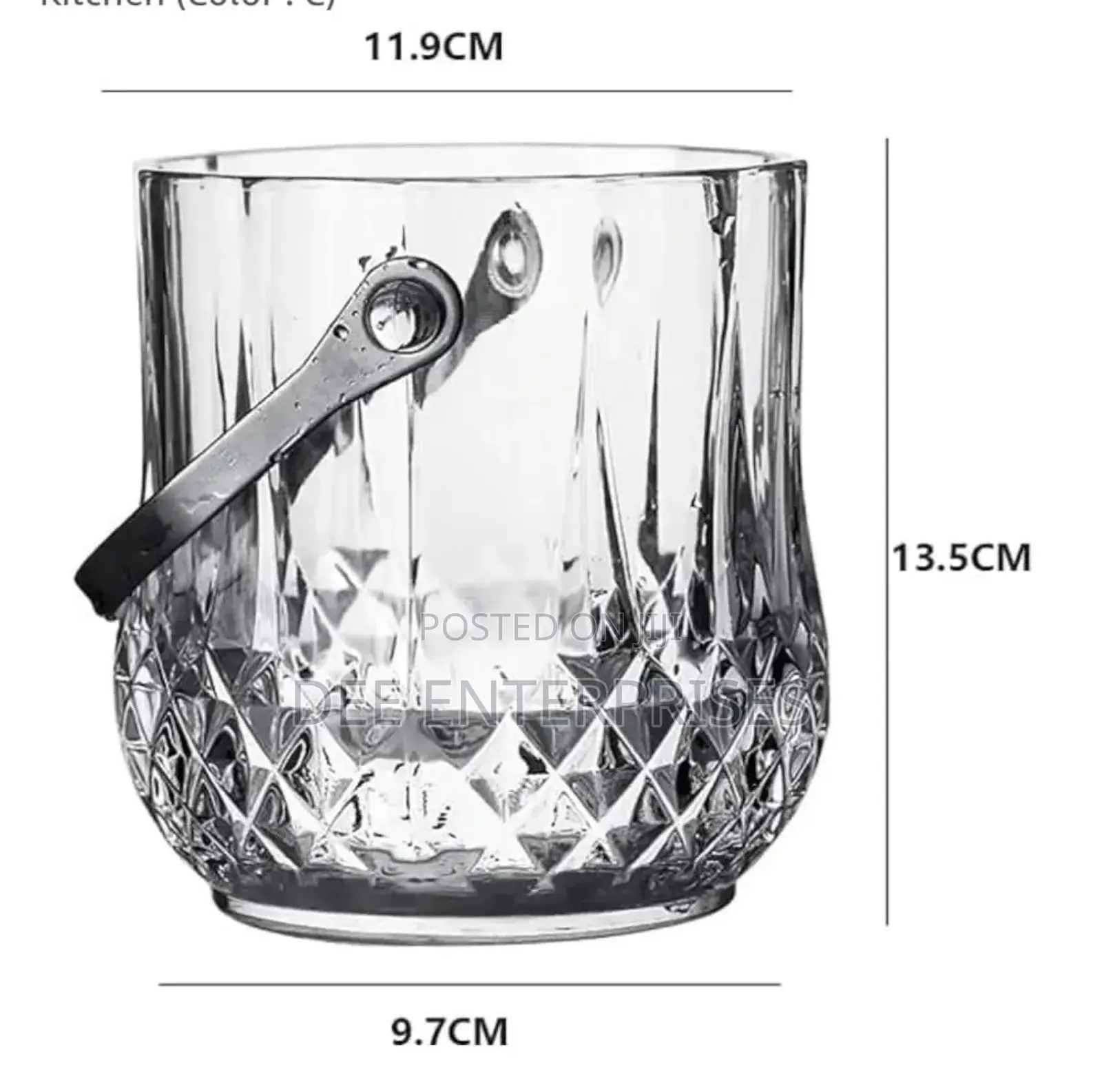 Ice Cube Bucket With Handle