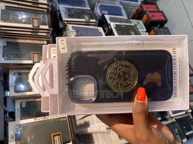 Heuisus Versace Logo for iPhone 15 Designer Back Case - main view