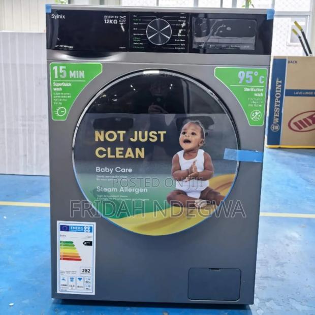 Syinix Front Load Washing Machine 12 Kg Wash and Spin