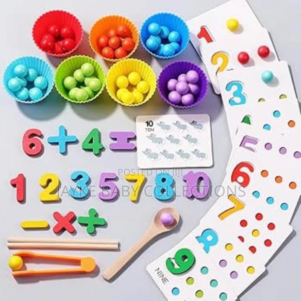 Montessori Clip Beard Puzzle Board Game - thumbnail 4