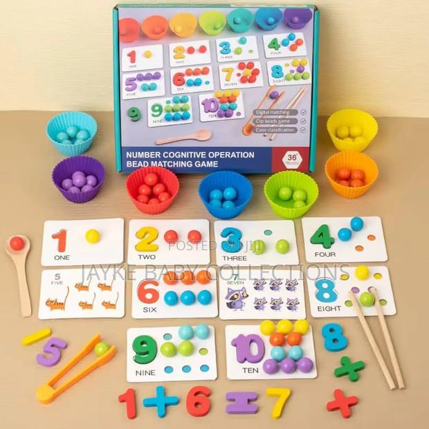 Montessori Clip Beard Puzzle Board Game - thumbnail 5