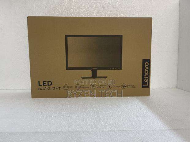 Lenovo D19-10 18.5" Hd Monitor, Black Color, Connectivity