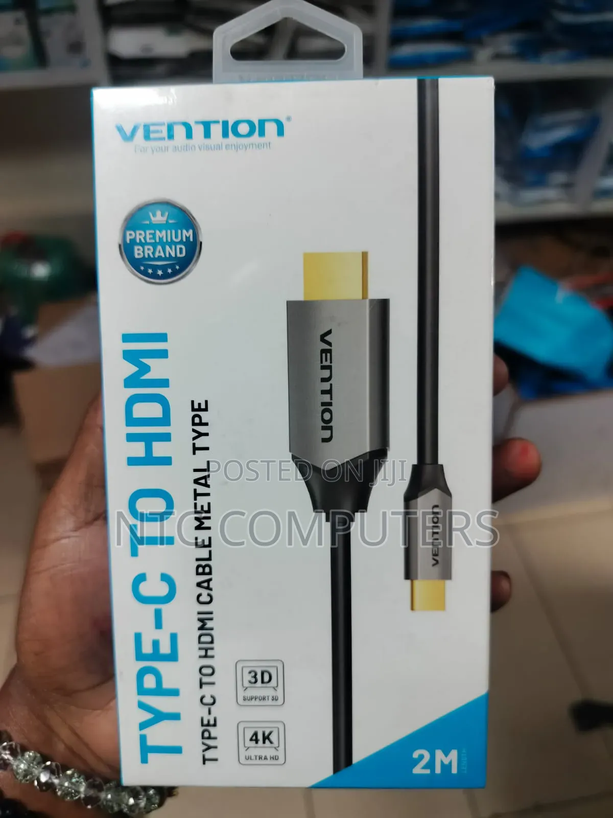 Vention Type-C to Hdmi Cable 2m Black Metal Type