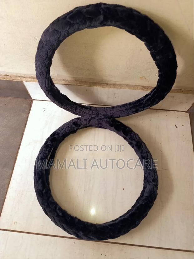Plush Fluffy Steering Wheel Cover Universal Fit Warm Comfort