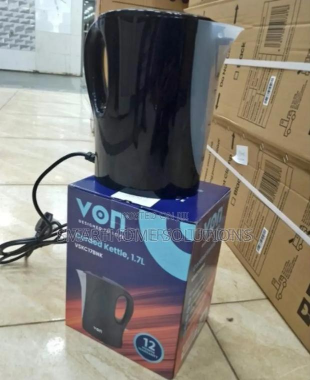 Colour Black- Von 1.7l Electric Kettle