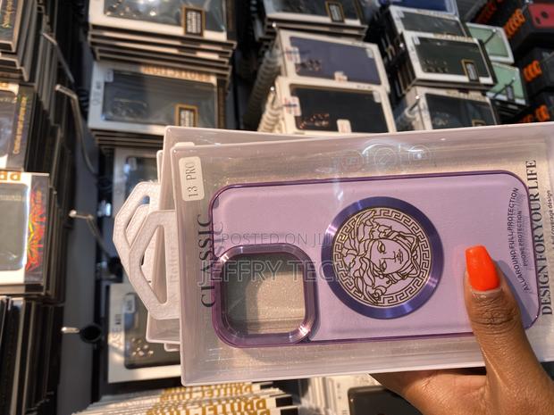 Qwesdf Versace Logo for iPhone 15 Luxury Back Case - thumbnail 3