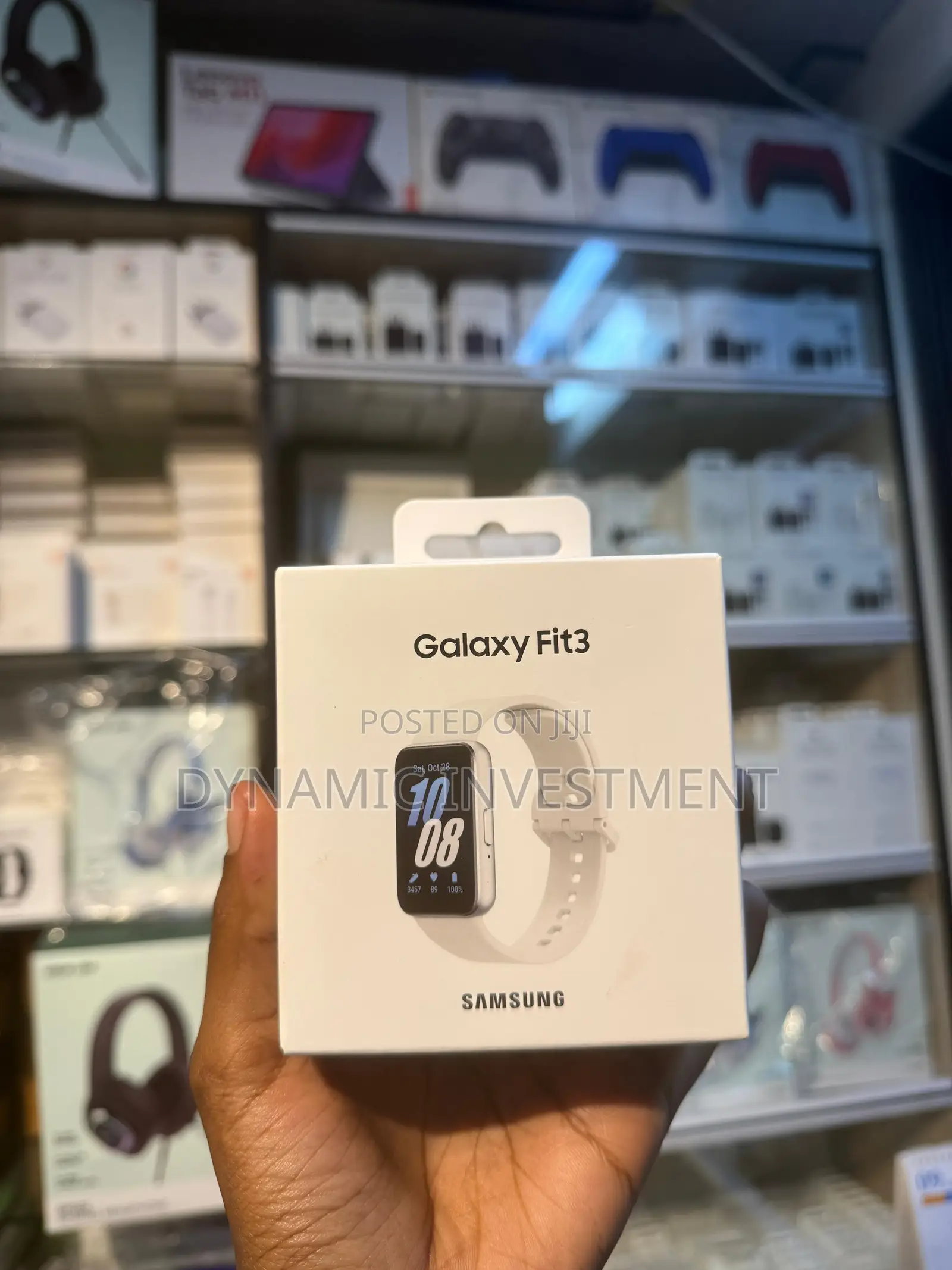 Samsung Galaxy Fit 3 Amoled Display Smart Watch 100+ Watchfaces-Silver