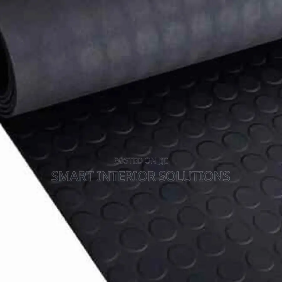 Durable Black Coin Carpet