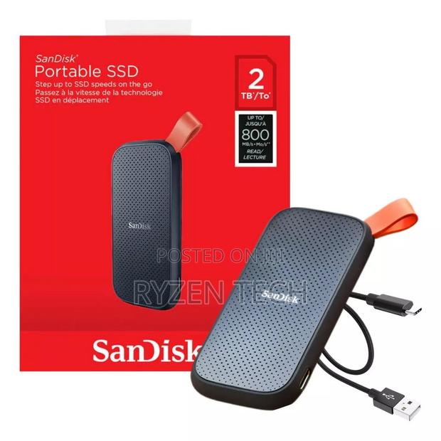 Sandisk 2tb SSD External E30 800mbs - main view
