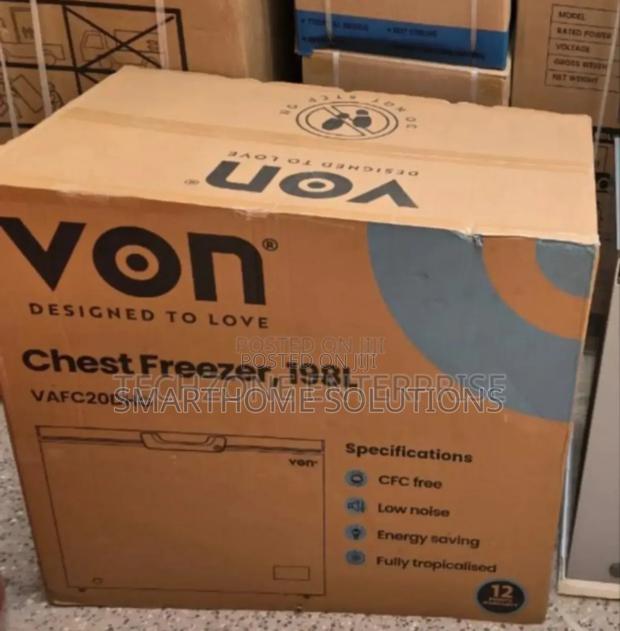 Restocked Brand New Von 198litres Freezers - main view