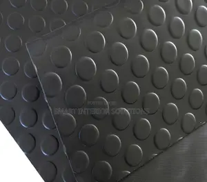 Dark Grey Anti Slip Rubber Coin Carpet