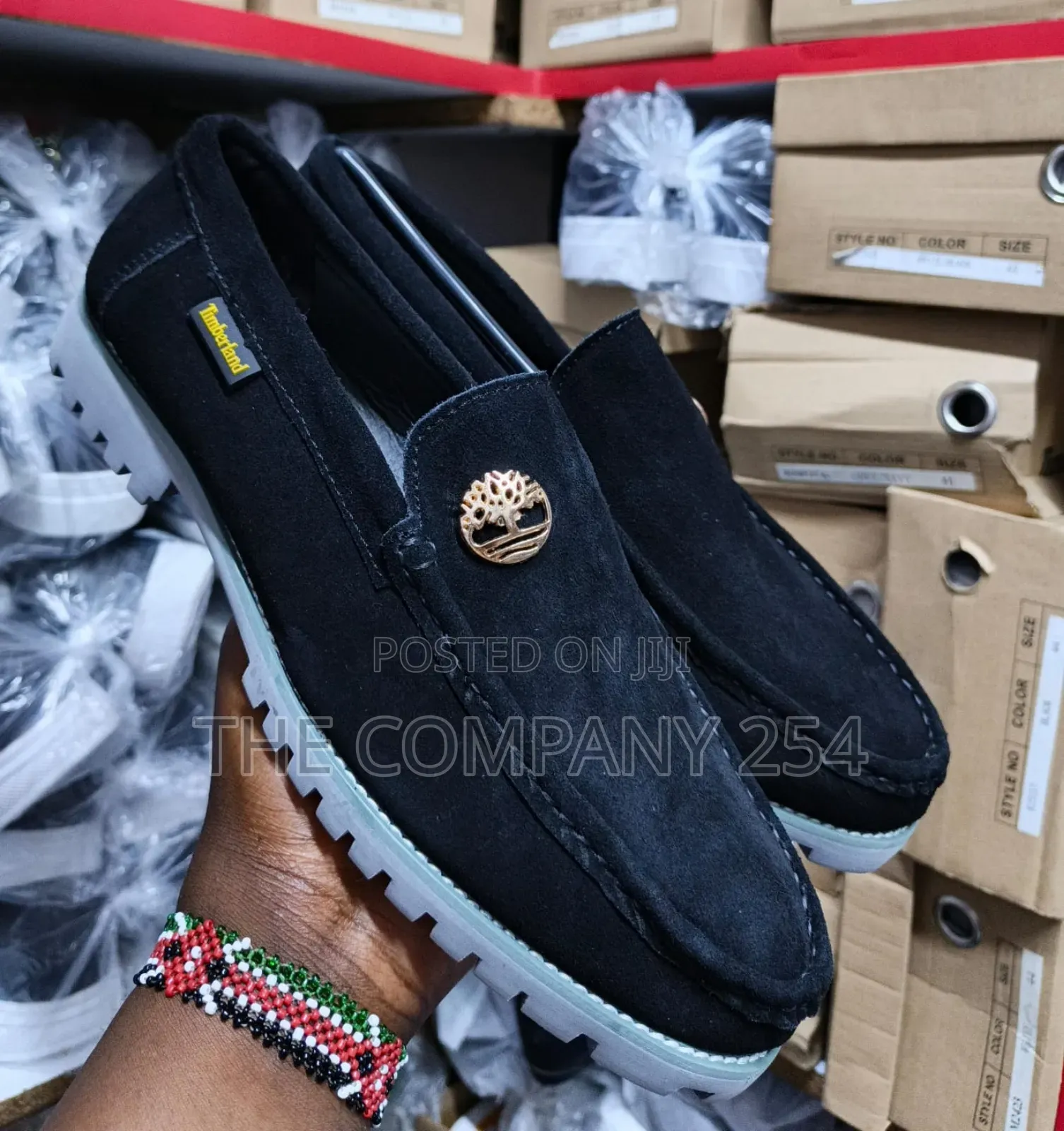 Quality Leather Sued Timberland Slip on Loafer Shoes