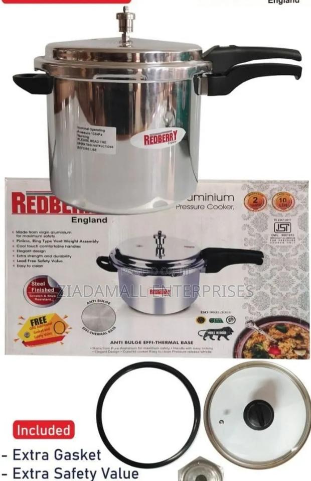 Redberry 5l Aluminium Pressure Cooker – Compact Power, Big Results