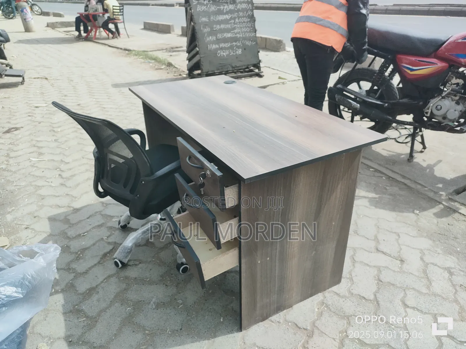Office Table 1.2m With Office Adjustable Height Chair