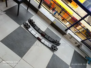 Double Exhaust Design Car Rear Diffuser Universal Sporty Look