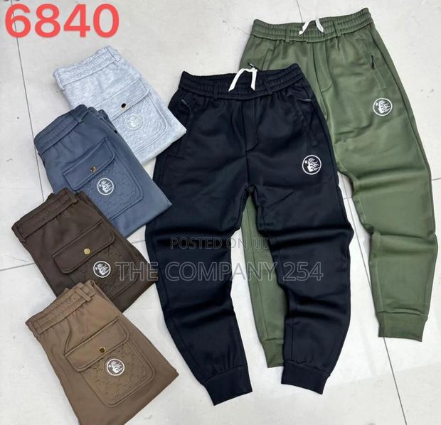 Quality Casual Heavy Plain Men Sweatpant Trouser - thumbnail 2