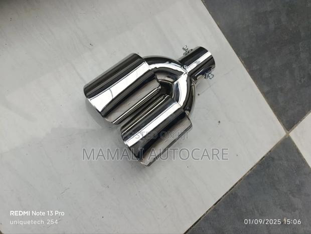 Car Exhaust Extension Universal Double Tip Sporty Upgrade